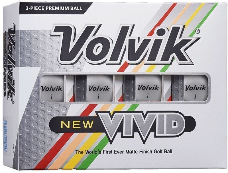 Golfová loptička Volvik Vivid 2020 Golf Balls White