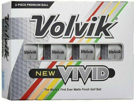 Golfová loptička Volvik Vivid 2020 Golf Balls White - 1
