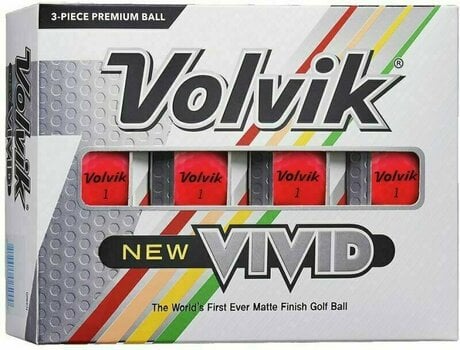 Нова топка за голф Volvik Vivid 2020 Golf Balls Pink - 1