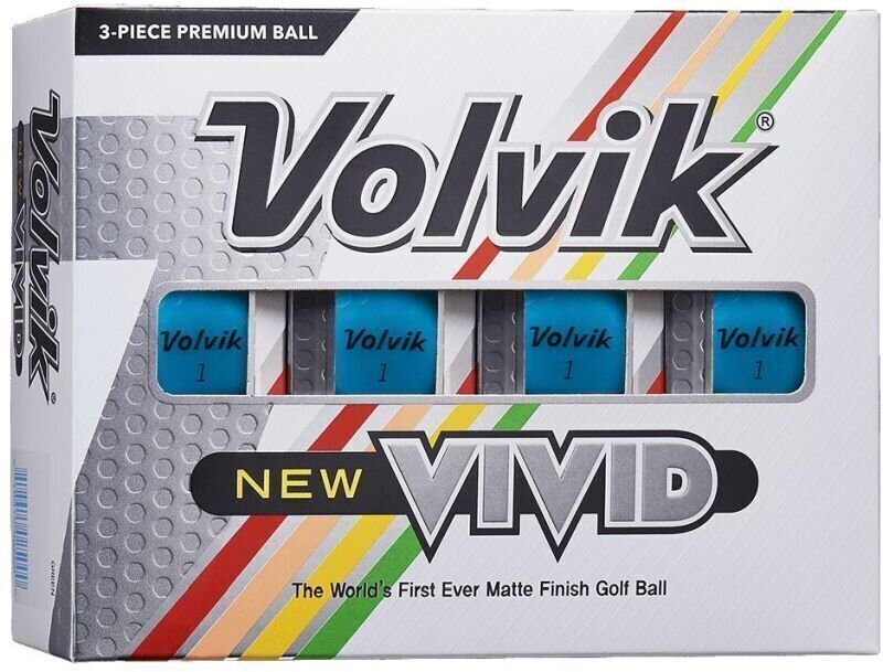 Нова топка за голф Volvik Vivid 2020 Golf Balls Blue