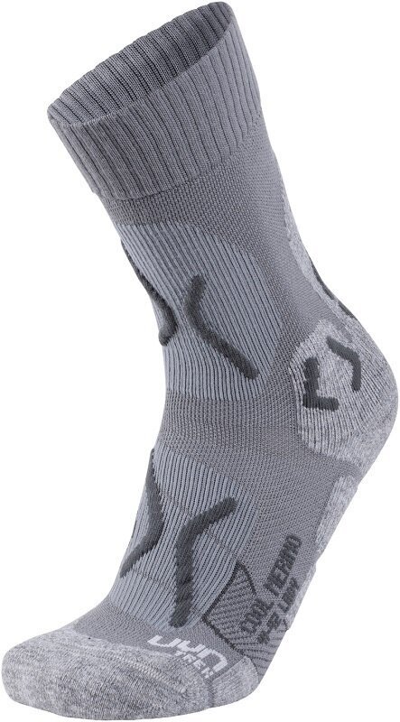 Chaussettes trekking et randonnée UYN Trekking Cool Merino Grey Melange/Pearl Grey 37-38 Chaussettes trekking et randonnée