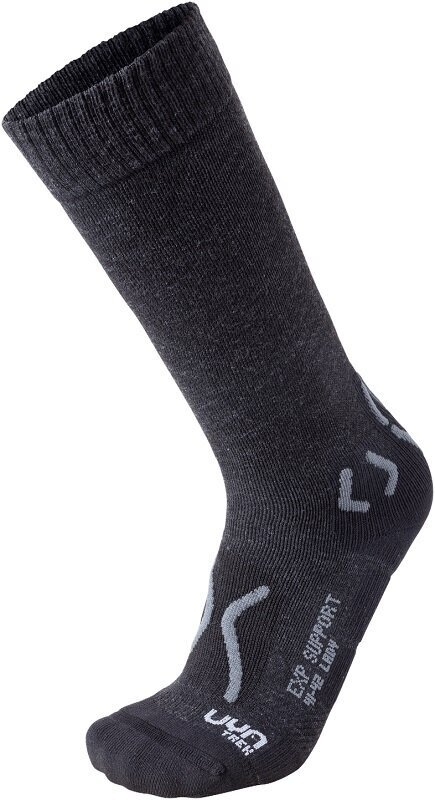 Socks UYN Trekking Explorer Support Black Melange/Anthracite 39-40 Socks