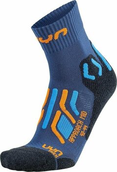 Ponožky UYN Trekking Approach Mid Blue/Orange/Grey Melange 42-44 Ponožky - 1