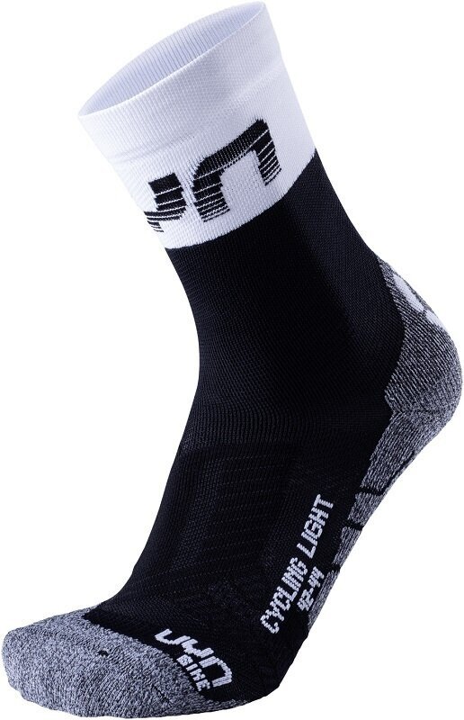 Чорапи за колоездене UYN Cycling Light White/Black 45/47 Чорапи за колоездене
