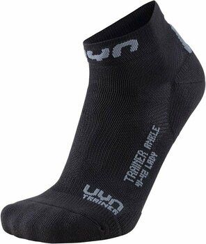 Socks UYN Trainer Ankle Black-Grey 35-36 Socks - 1