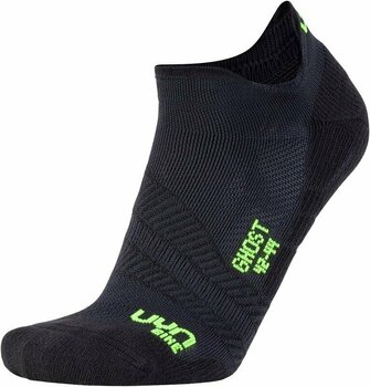 Cycling Socks UYN Cycling Ghost Black/Yellow Fluo 39/41 Cycling Socks - 1