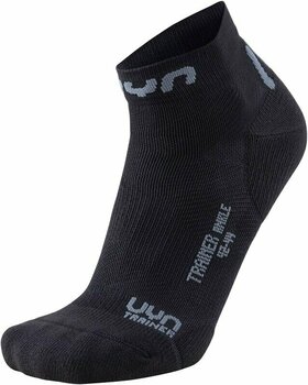Socks UYN Trainer Ankle Black-Grey 45-47 Socks - 1