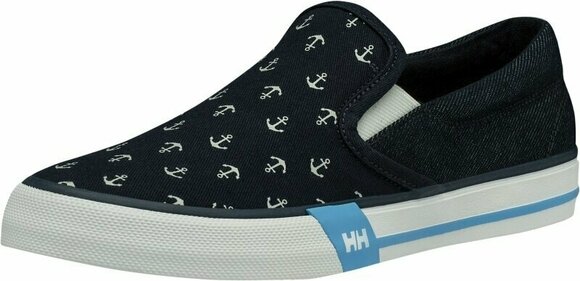 Jachtařská obuv Helly Hansen W Copenhagen Slip-On Shoes Navy/Off White/Aqua Blue 37/6 - 1