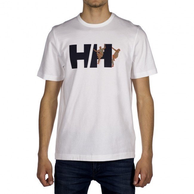 Shirt Helly Hansen Jotun Graphic Shirt Wit 2XL