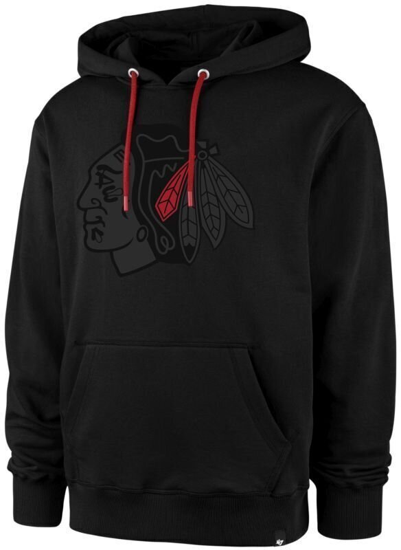 Sudadera de hockey Chicago Blackhawks NHL Helix Colour Pop Pullover Black XL Sudadera de hockey