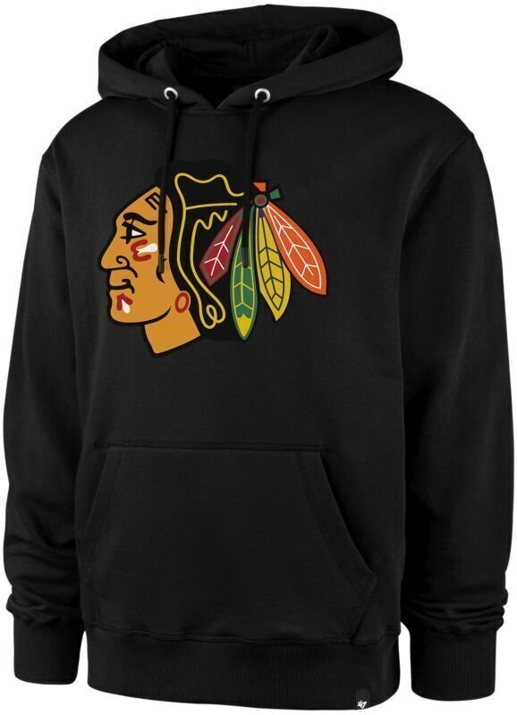Hockey Sweatshirt Chicago Blackhawks NHL Helix Pullover Black XL Hockey Sweatshirt