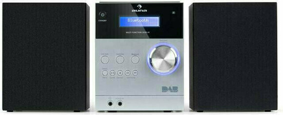 Système audio domestique Auna MC-20 DAB Argent - 1
