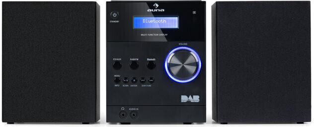 Système audio domestique Auna MC-20 DAB Noir