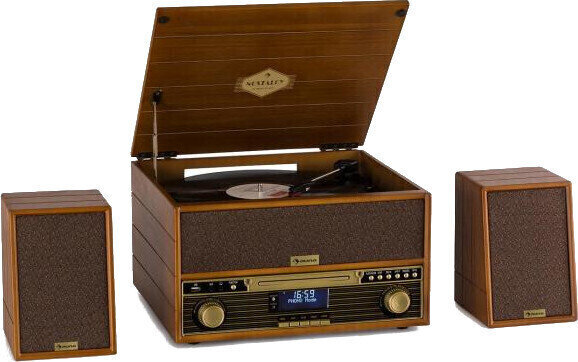 Plattenspieler-Kit Auna Belle Epoque 1910 Wooden Plattenspieler-Kit