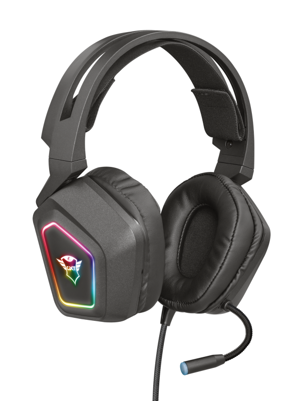Auriculares para ordenador Trust GXT450 Blizz 7.1 RGB Negro Auriculares para ordenador