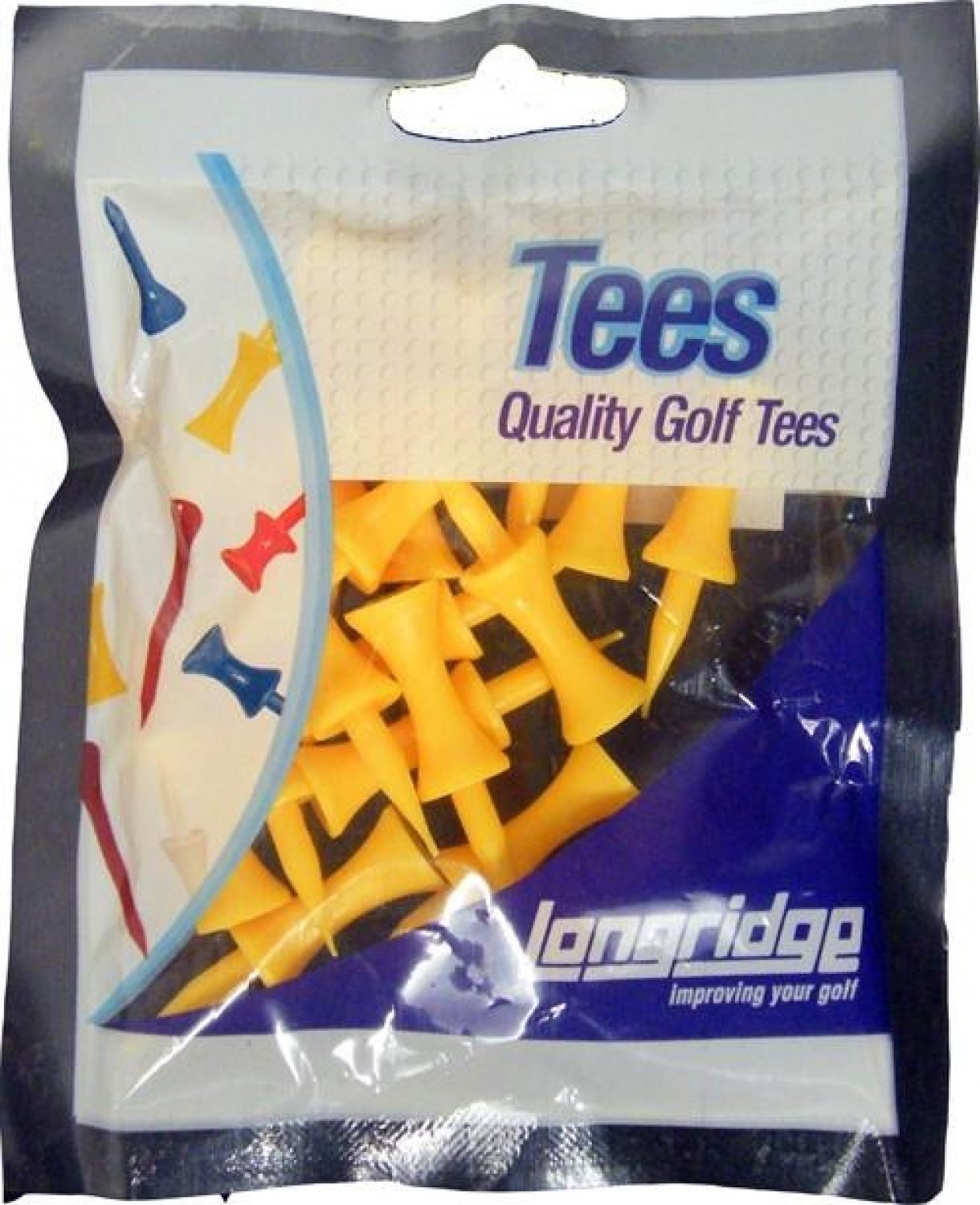 Stalak za golf lopticu - Tees Longridge Castle Tees 25 mm Yellow 20 pcs