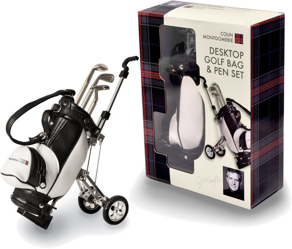 Gift Longridge Colin Montgomerie Desktop Golf Bag And Pen Set