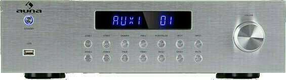 Amplificateur de puissance Hi-Fi Auna AV2-CD850BT Argent - 1