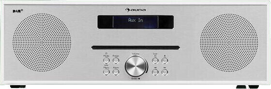 Επιτραπέζια Συσκευή Αναπαραγωγής Μουσικής Auna Silver Star CD-DAB Λευκό