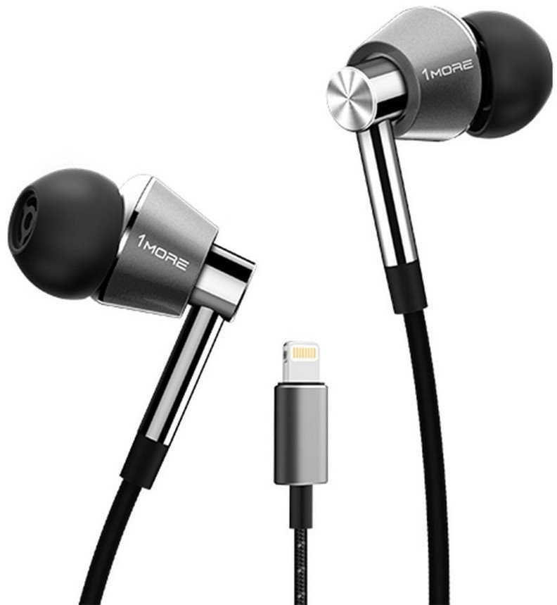 Ecouteurs intra-auriculaires 1more Triple Driver Lightning Silver