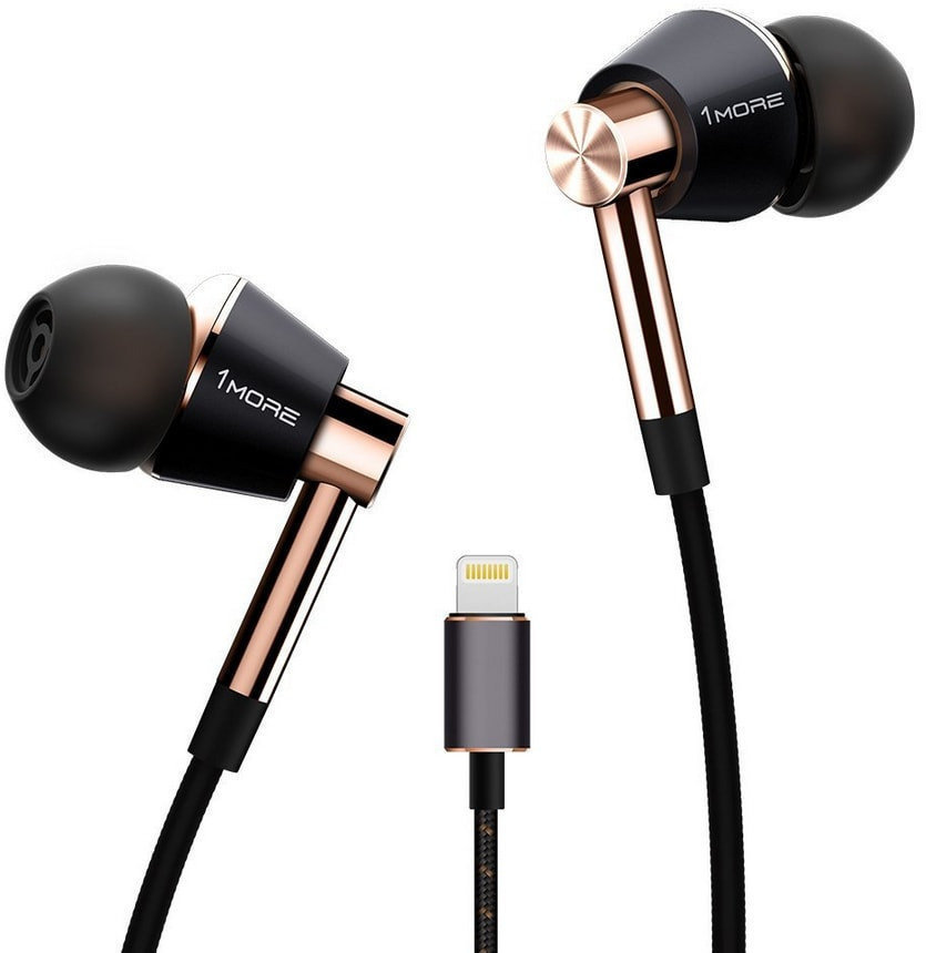 Ecouteurs intra-auriculaires 1more Triple Driver Lightning Gold
