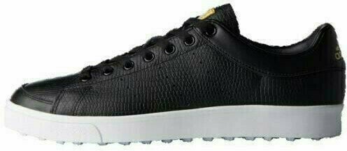 Juniorské golfové topánky Adidas Adicross Classic Juniorské Golfové Topánky Core Black/Core Black/Footwear White UK 2 - 1