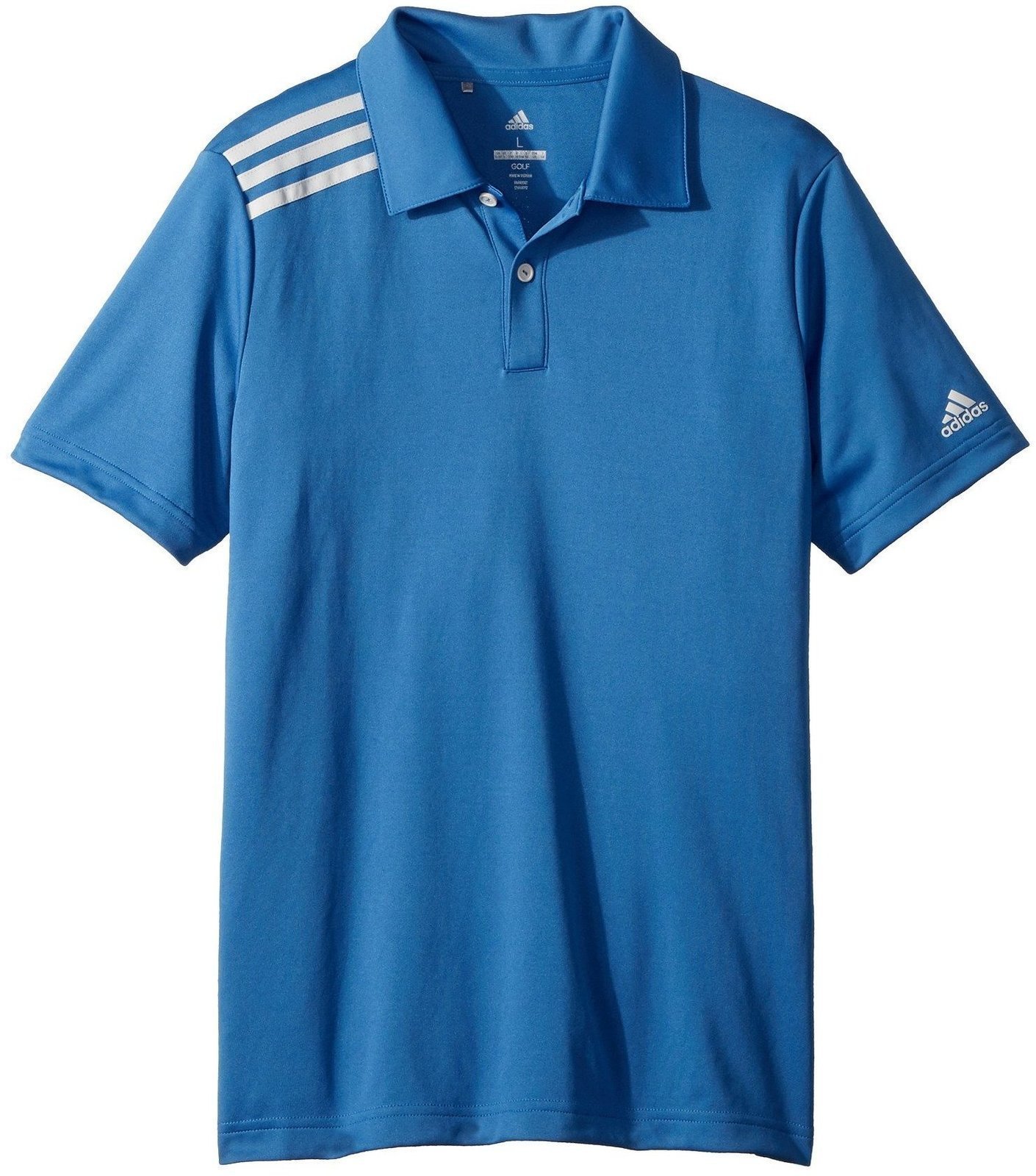 Camisa pólo Adidas Boys 3-Stripes Solid Polo Trace Royal 11-12Y