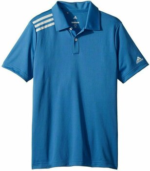 Риза за поло Adidas Boys 3-Stripes Solid Polo Trace Royal 11-12Y - 1