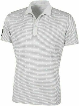Poloshirt Galvin Green Monty Wit-Cool Grey S - 1