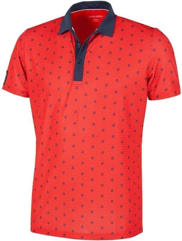 Polo Shirt Galvin Green Monty Red-Navy S