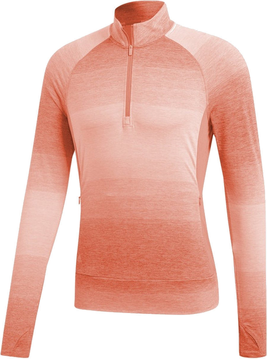 Mikina/Svetr Adidas Rangewear 1/2 Zip Womens Sweater Chalk Coral M