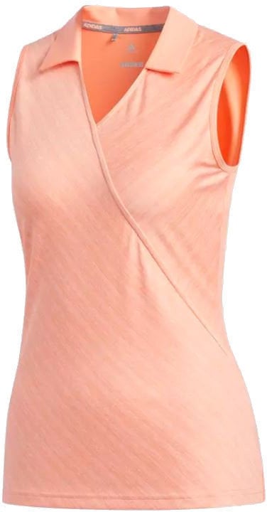 Camisa pólo Adidas Wrap Polo Sleeveless Chalk Coral S