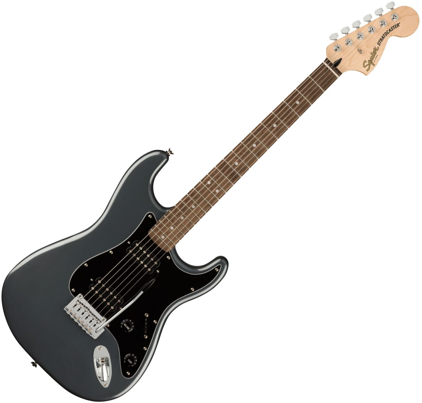 Electric guitar Fender Squier Affinity Series Stratocaster HH LRL BPG Charcoal Frost Metallic
