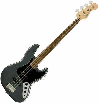 E-Bass Fender Squier Affinity Series Jazz Bass LRL BPG Charcoal Frost Metallic - 1