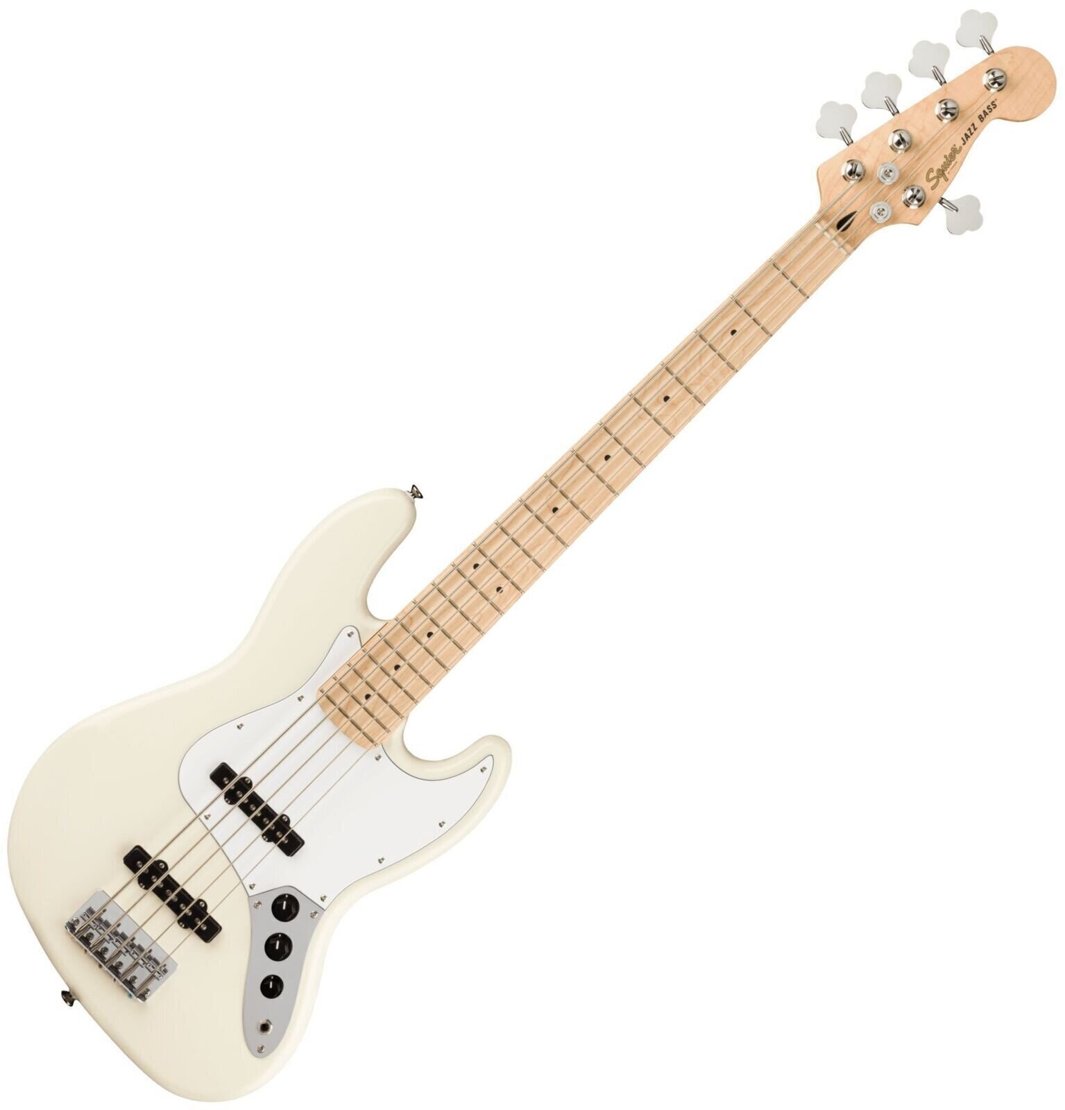 5-strenget basguitar Fender Squier Affinity Series Jazz Bass V MN WPG Olympic White