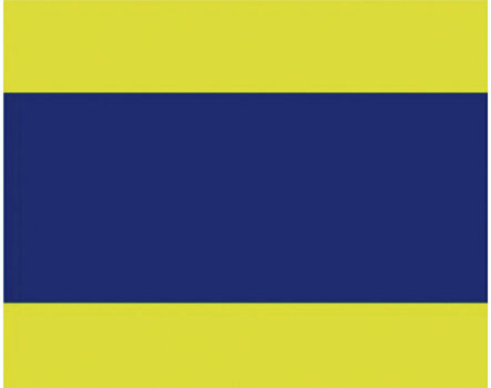 Bandeira de sinalização marítima Talamex D Bandeira de sinalização marítima 30 x 36 cm - 1
