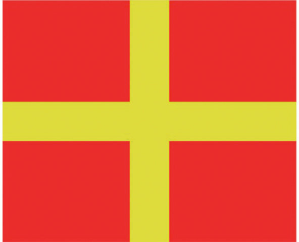 Signálna vlajka Talamex R Signálna vlajka 30 x 36 cm