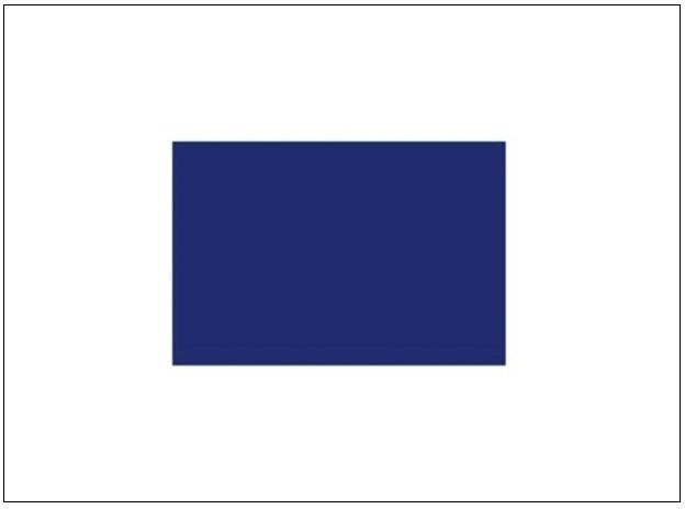 Bandeira de sinalização marítima Talamex S Bandeira de sinalização marítima 30 x 36 cm