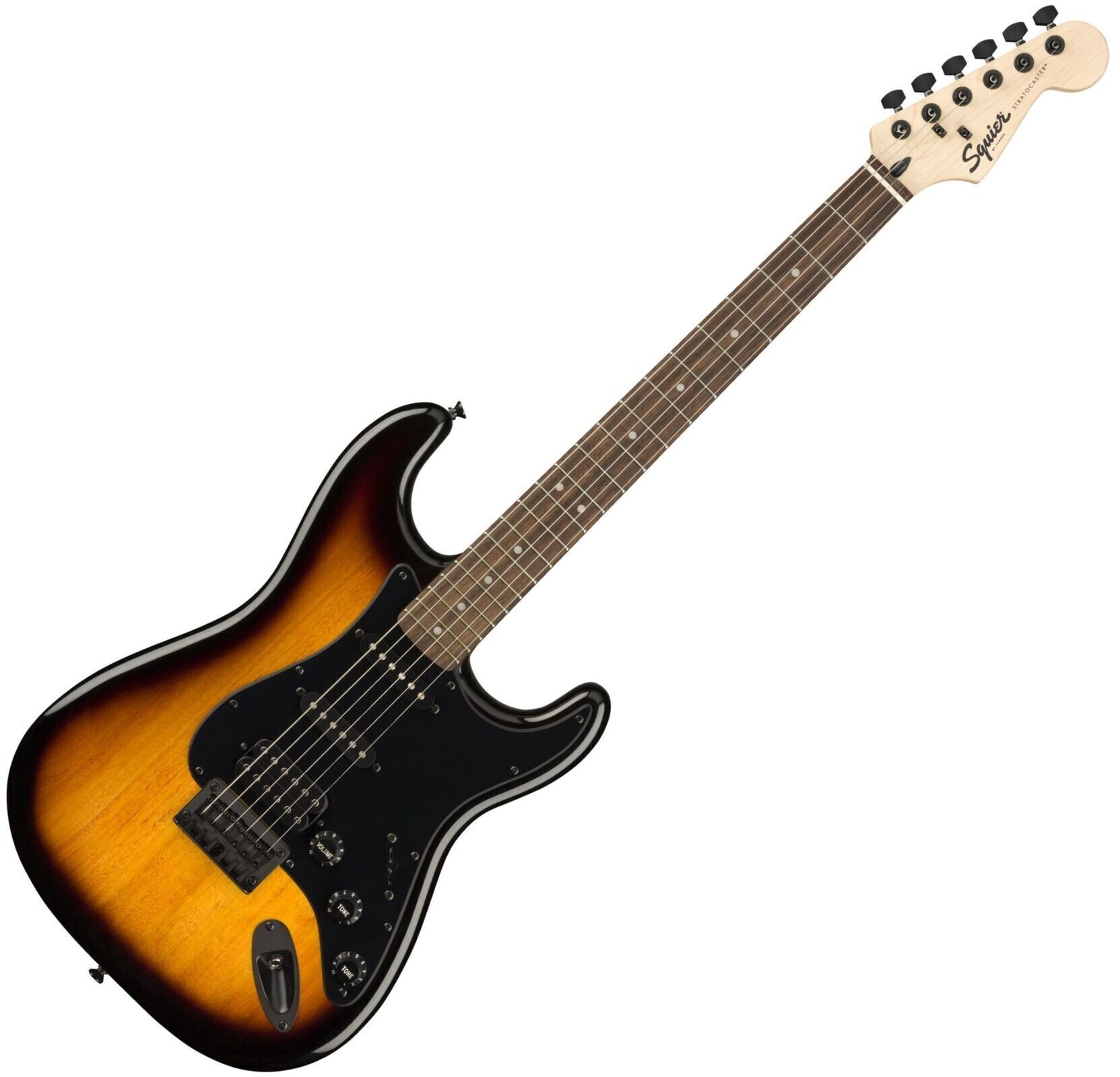 E-Gitarre Fender Squier FSR Bullet Stratocaster HT HSS LRL 2-Color Sunburst