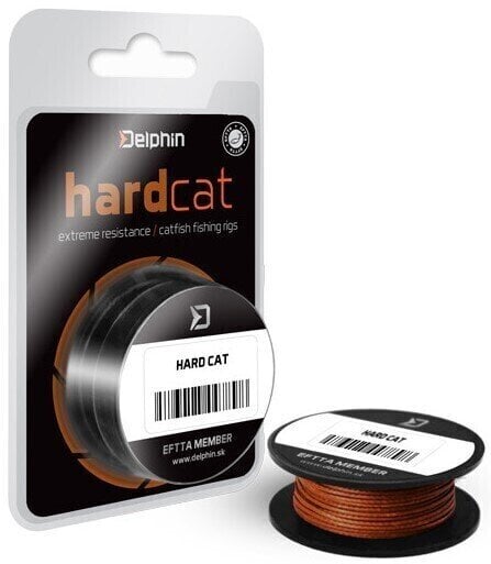 Fishing Line Delphin Hard Cat Red Brown 1,1 mm 100 kg 10 m