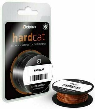 Fishing Line Delphin Hard Cat Red Brown 1,1 mm 100 kg 10 m - 1