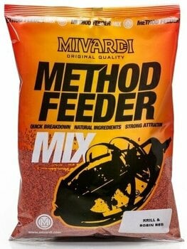 Krmivo / Krmítková zmes Mivardi Method Feeder Mix Krill-Robin Red 1 kg Krmivo / Krmítková zmes - 1