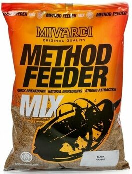 Metodeblandinger Mivardi Method Feeder Mix Black Halibut 1 kg Metodeblandinger - 1