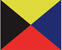 Marin signalflagga Talamex Z Marin signalflagga 30 x 36 cm