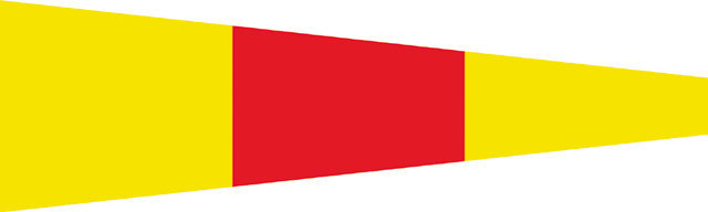 Flaga sygnalizacyjna Talamex Nr.0 Flaga sygnalizacyjna 30 x 36 cm