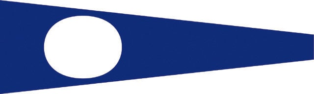 Bandeira de sinalização marítima Talamex Nr.2 Bandeira de sinalização marítima 30 x 36 cm