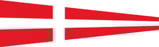 Bandeira de sinalização marítima Talamex Nr.4 Bandeira de sinalização marítima 30 x 36 cm