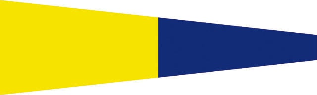 Marin signalflagga Talamex Nr.5 Marin signalflagga 30 x 36 cm