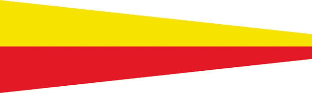 Bandeira de sinalização marítima Talamex Nr.7 Bandeira de sinalização marítima 30 x 36 cm
