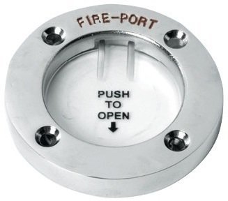 Boat Fire Extinguisher Osculati Fire Port polished Stainless Steel